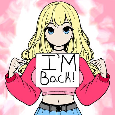 girl holding a blank sign in a long sleeve crop top