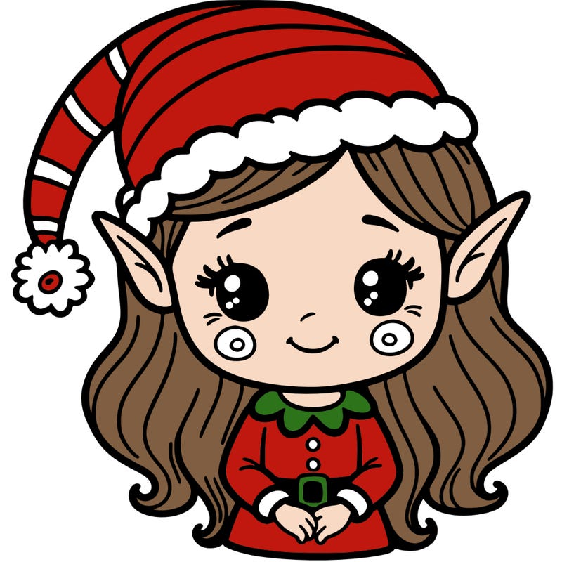 christmas elf girl