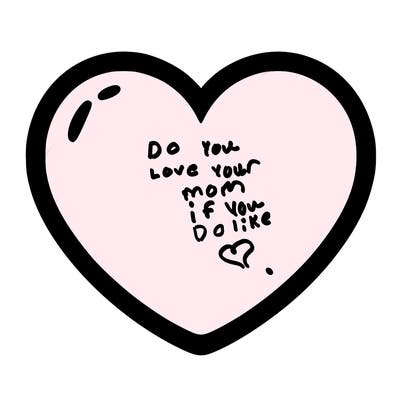a blank heart