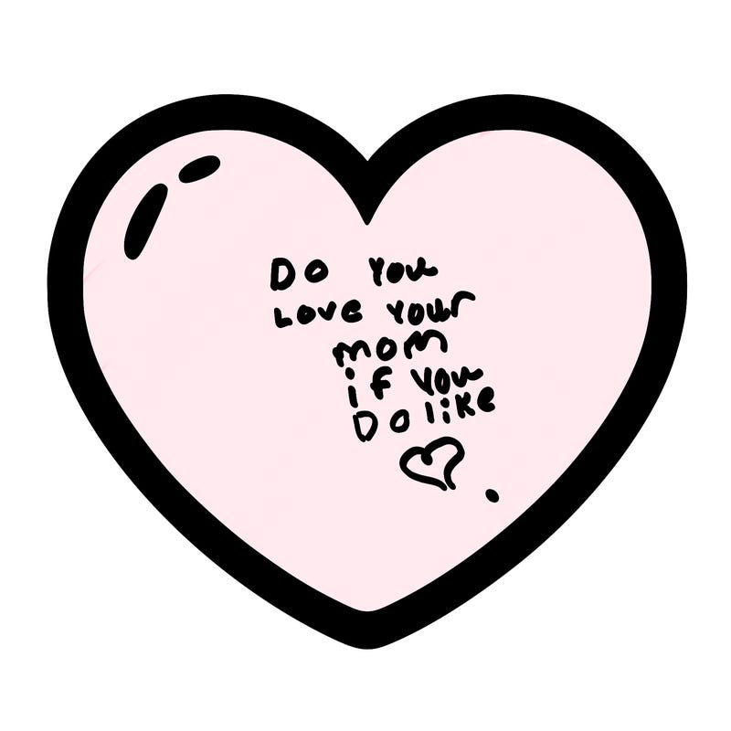 a blank heart