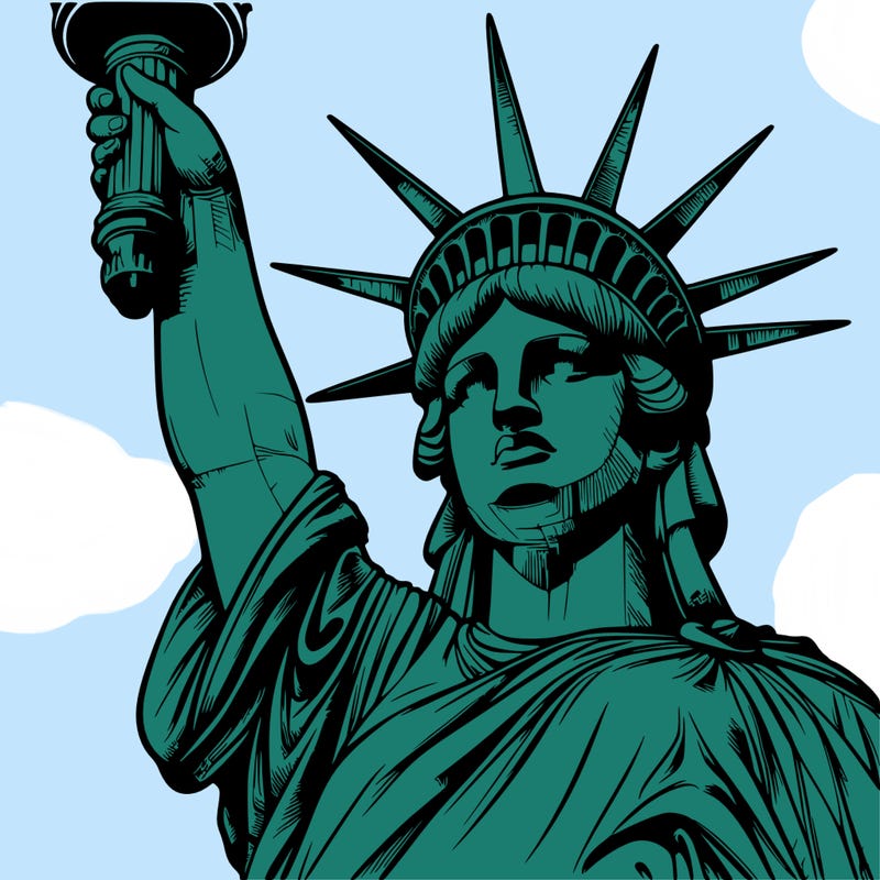 realistic statue of liberty