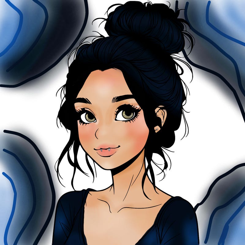 pretty realistic girl with messy bun