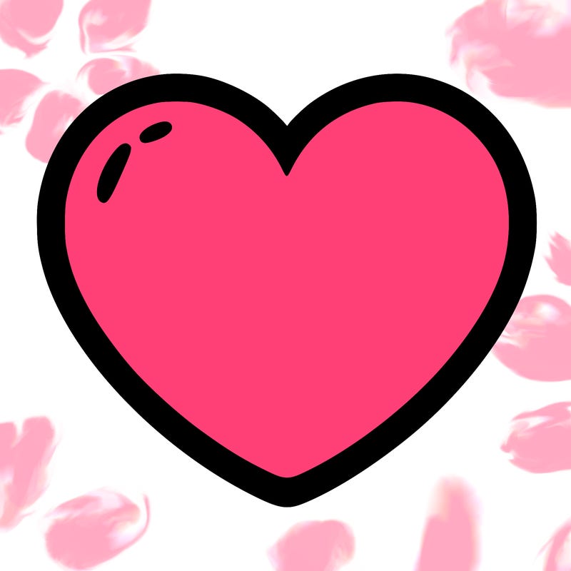 a blank heart