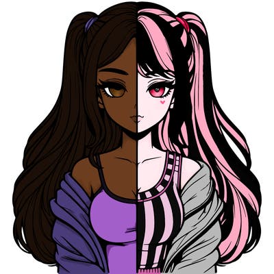 realistic girl split