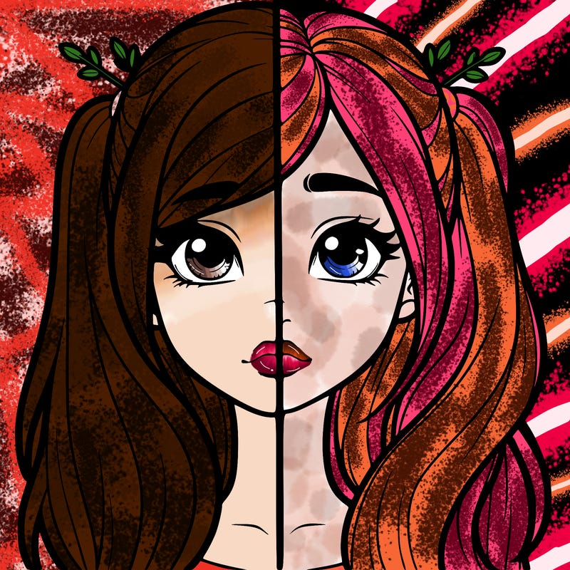 realistic girl split