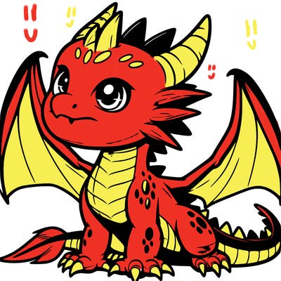 fierce baby night dragon