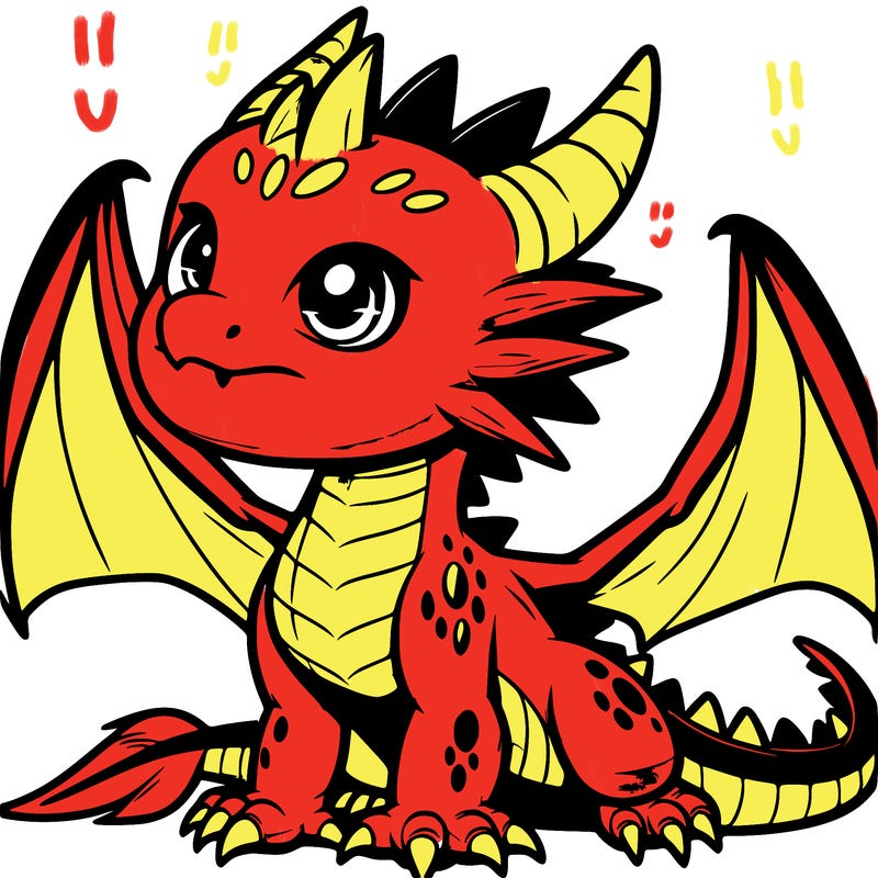 fierce baby night dragon