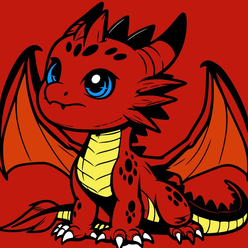 fierce baby night dragon