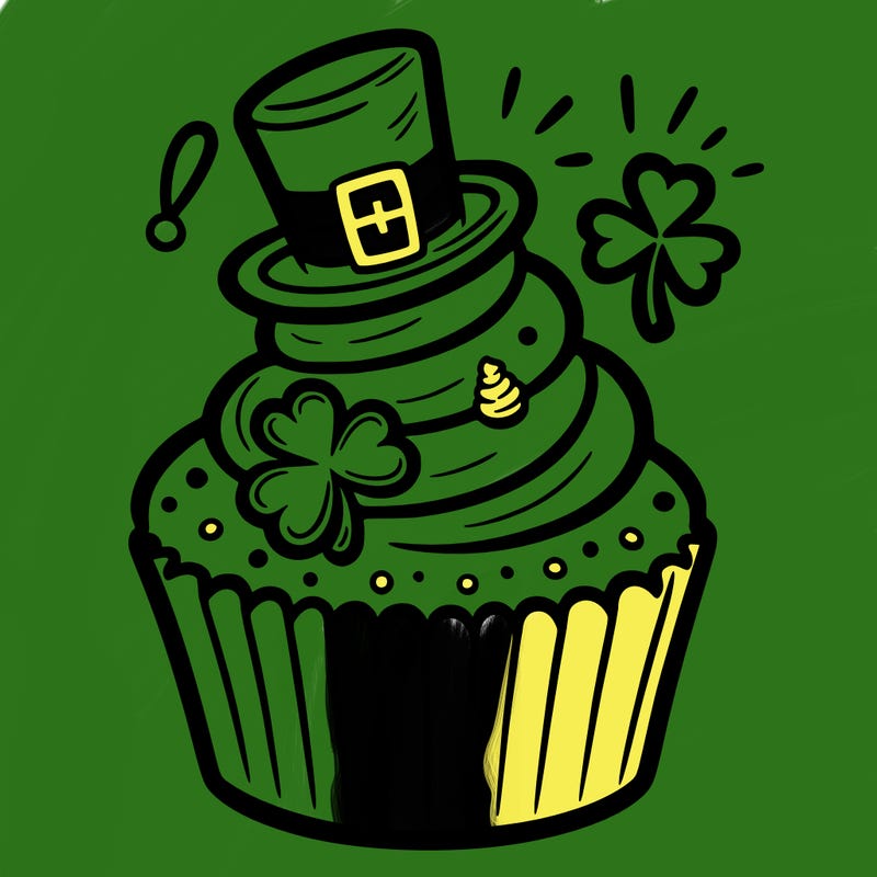 saint patrick’s day cupcake