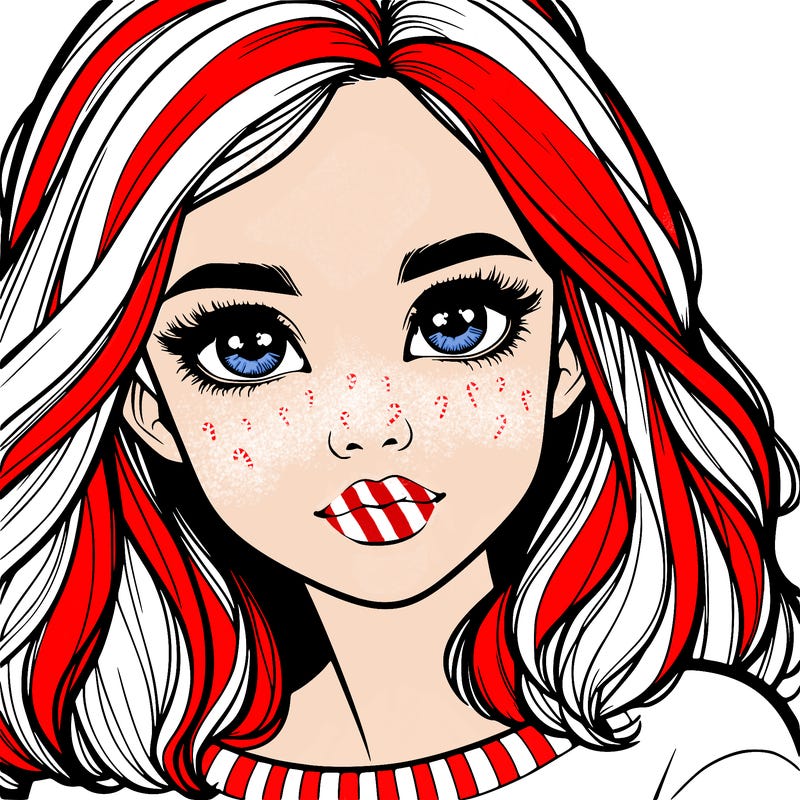 realistic girl whith cute eyes