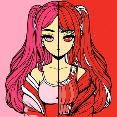 realistic girl split