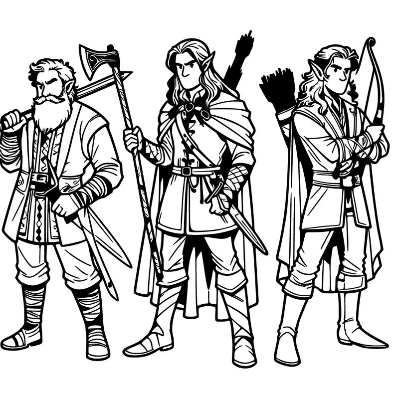 gimli, legolas and aragorn