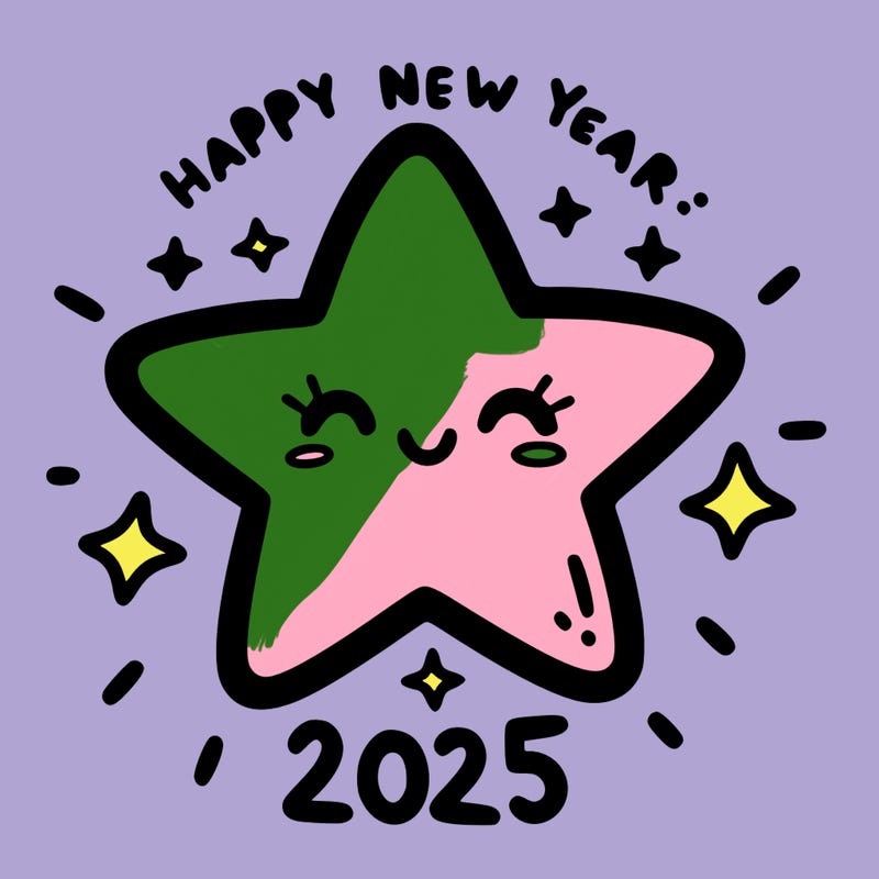 happy new year 2025 star wish