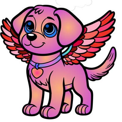 dog with wings