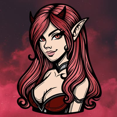 realistic female devil