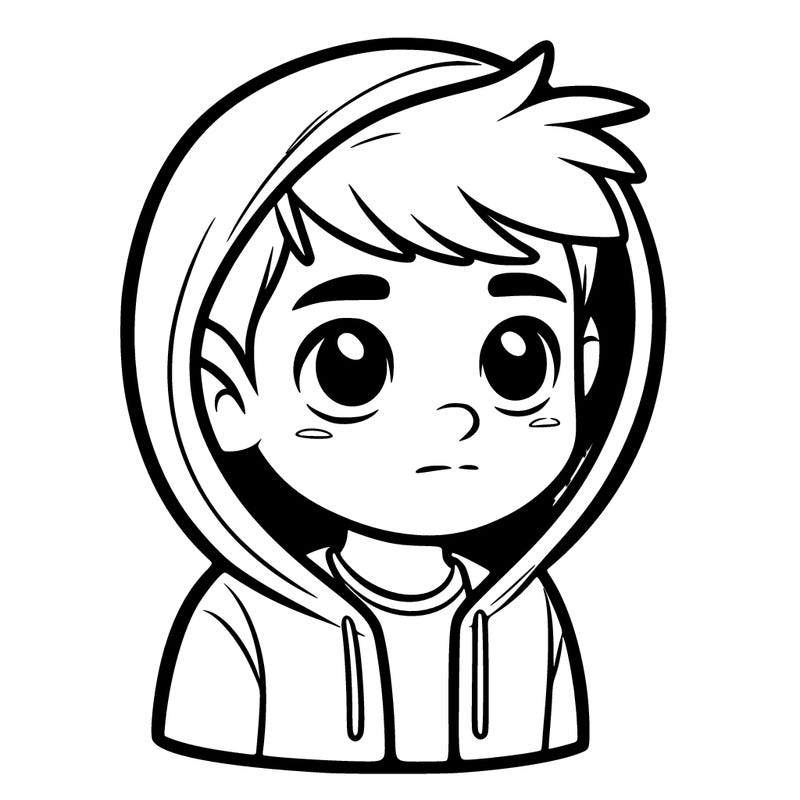 boy with hoodie
