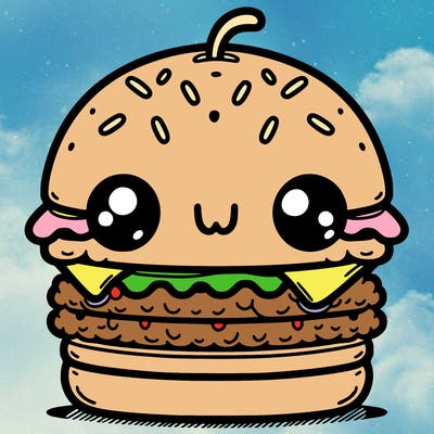burger cute