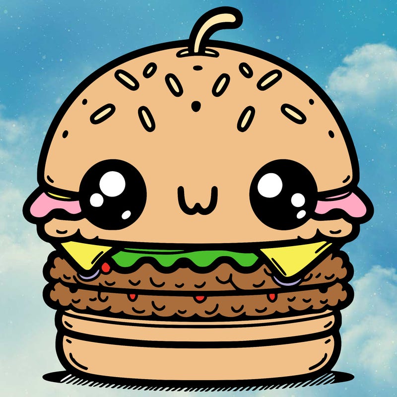 burger cute