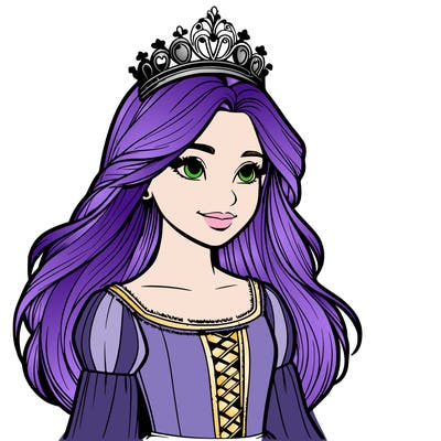 a realistic medieval princess with a tiara