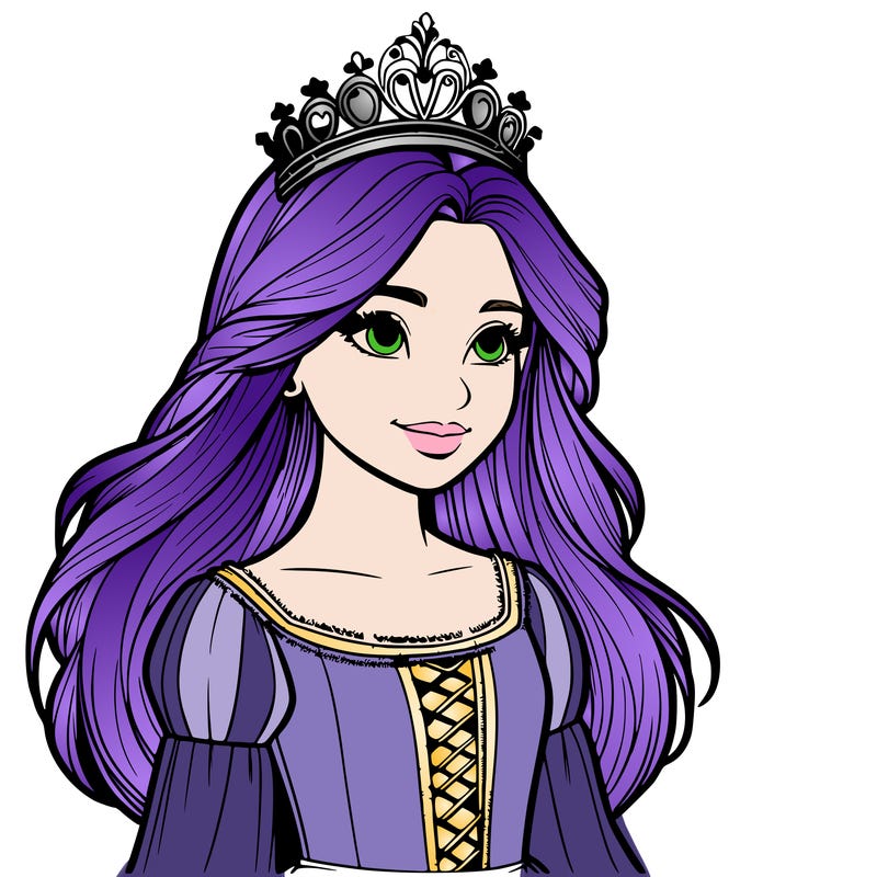 a realistic medieval princess with a tiara