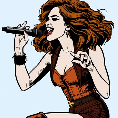 realistic image of taylor swift during a concert