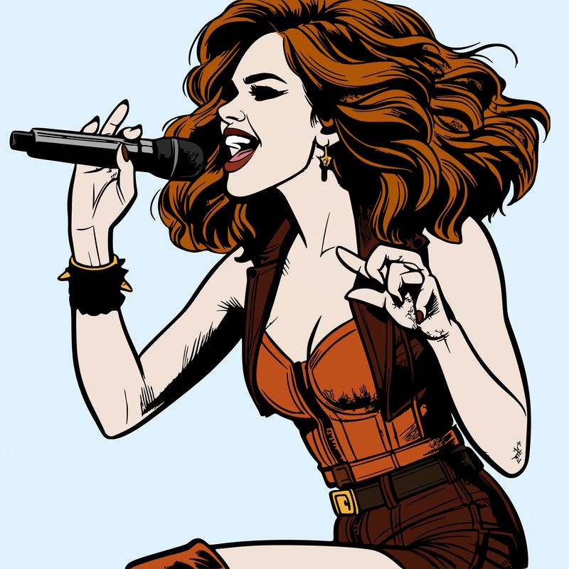 realistic image of taylor swift during a concert