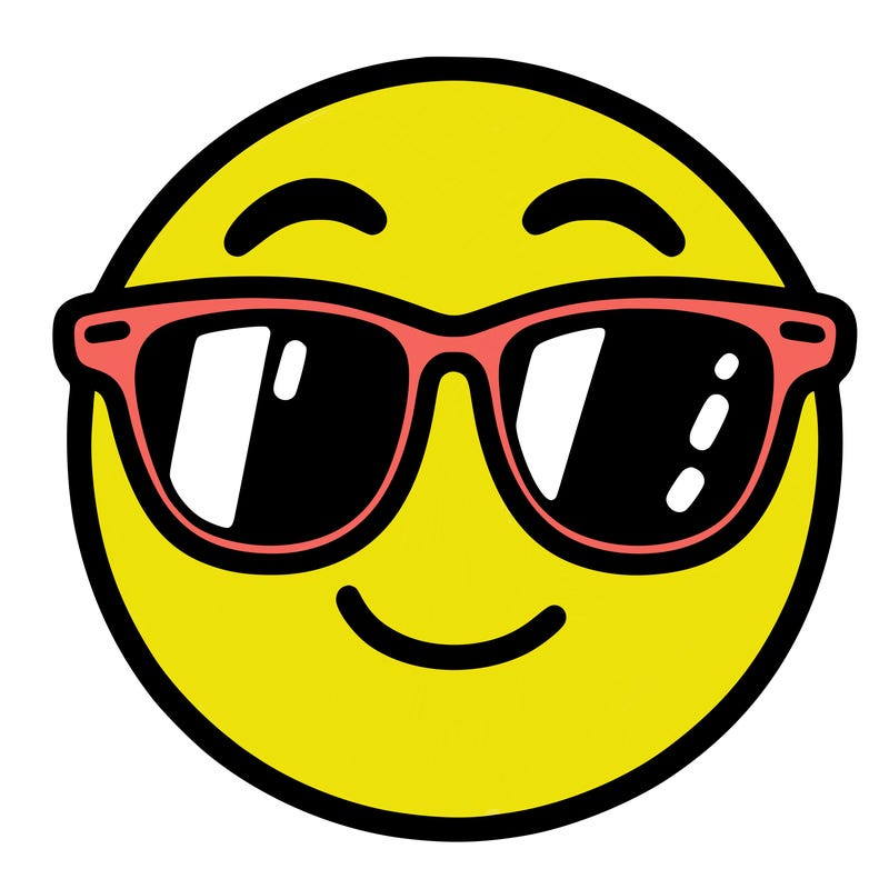 emoji with sunglasses