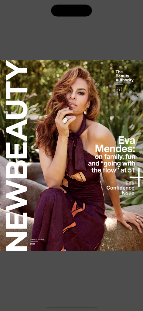 NewBeauty Magazine - Eva Mendes on the cover of NewBeauty Magazine