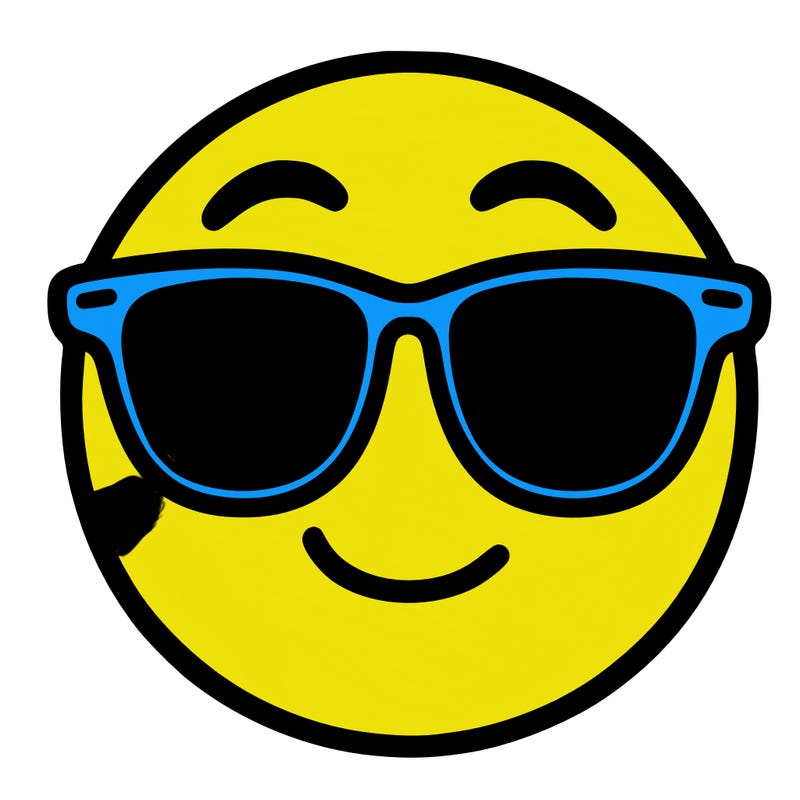 emoji with sunglasses