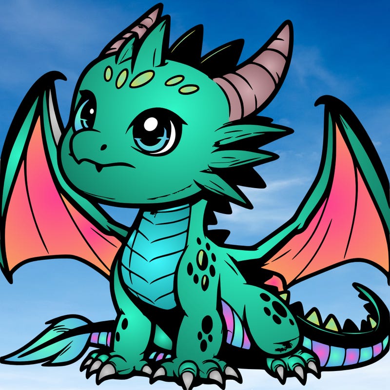fierce baby night dragon