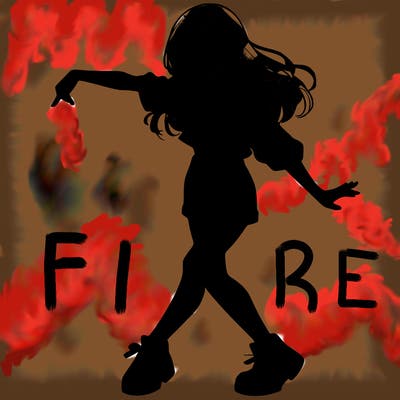 realistic girl danceing