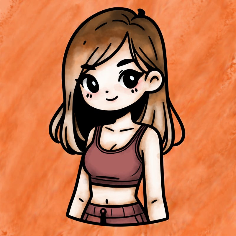 girl with crop top