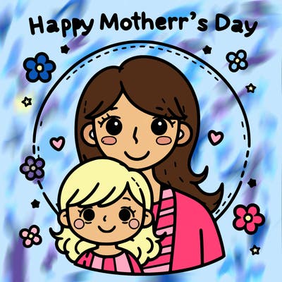 happy mothers day with a woman