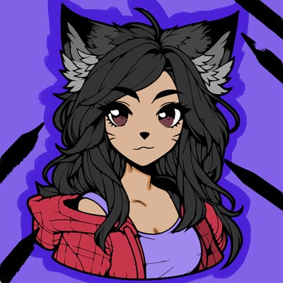 realistic aphmau from aphmau with wolf ears