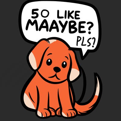 a puppy that says 5 like maybe