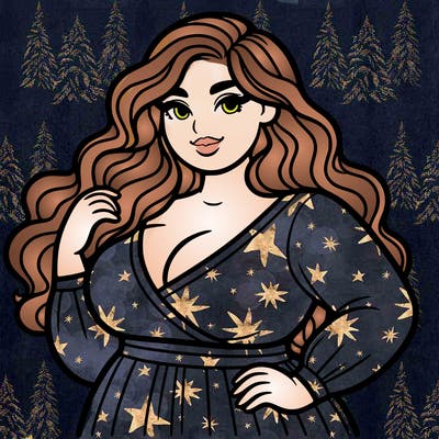 super plus size beautiful woman