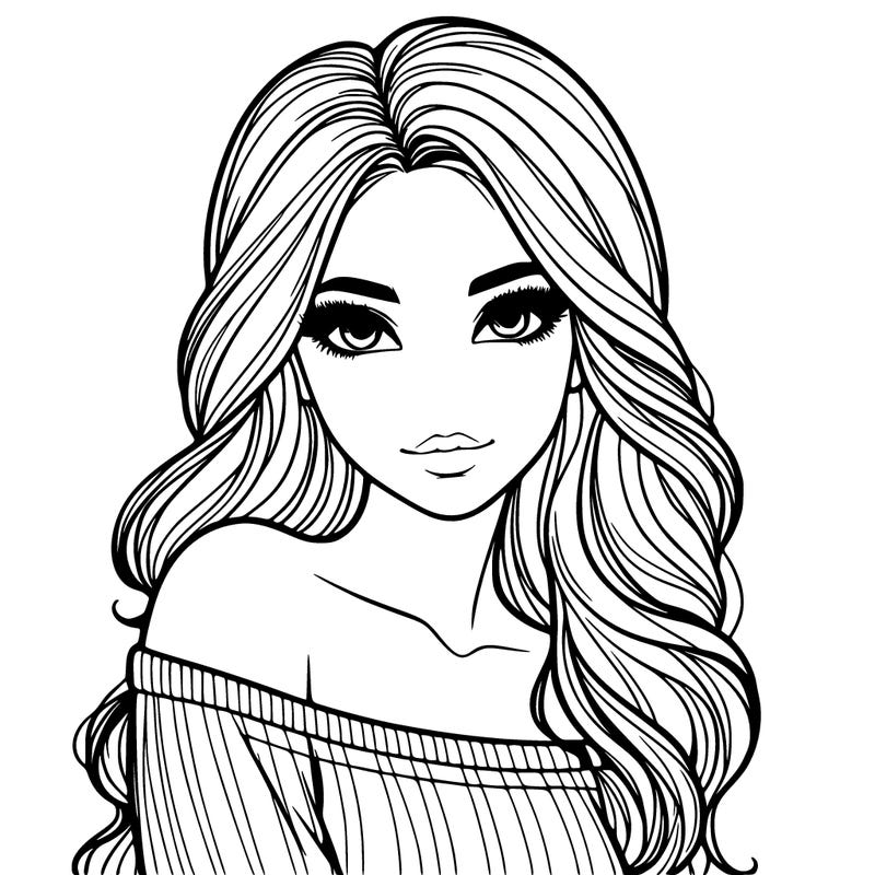 a realistic girl,she's really pretty