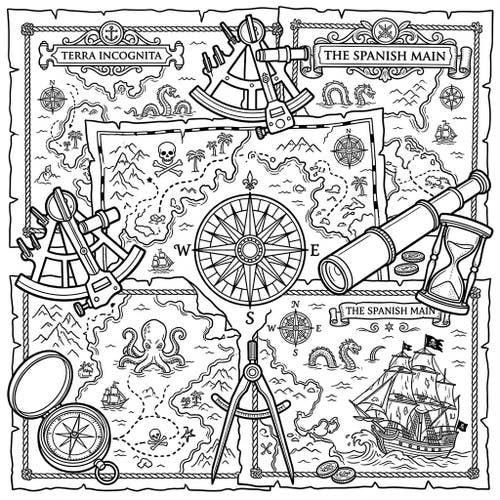 Pirate Maps & Cartography