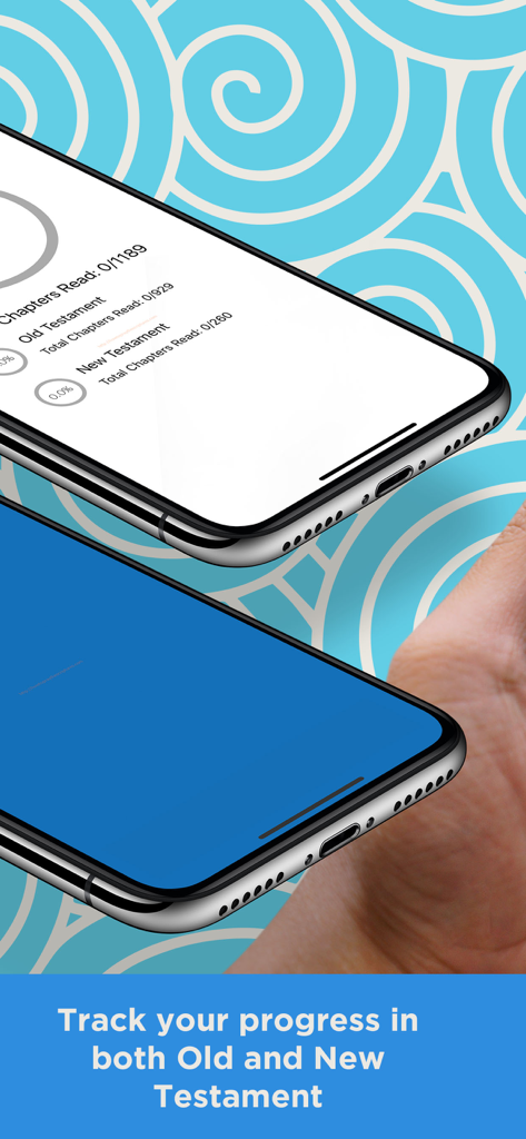 Young Literal Bible -YLT Bible - Pantalla de la aplicación Young Literal Bible mostrando el progreso de lectura del Antiguo y Nuevo Testamento