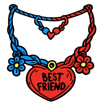 best friend necklace