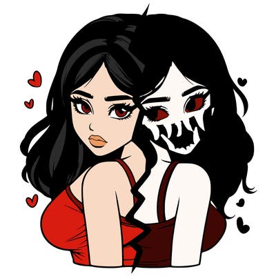 realistic girl split