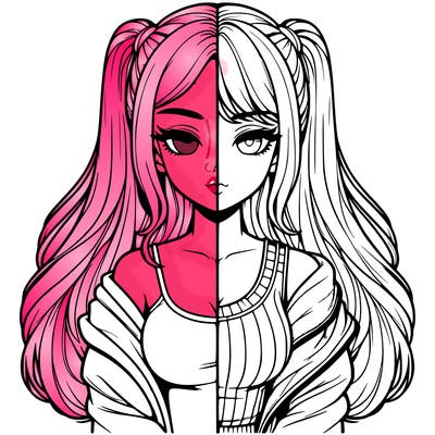 realistic girl split