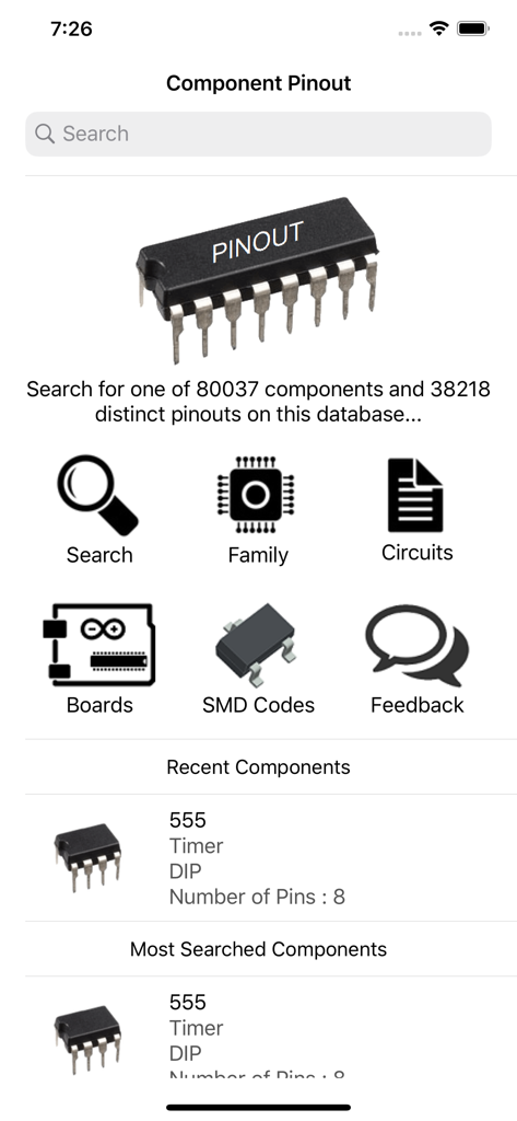 Electronic Component Pinouts - Education App | MWM