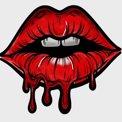 lips that look realistic and drip