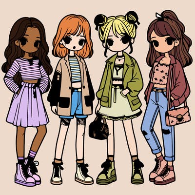 girls with fashion