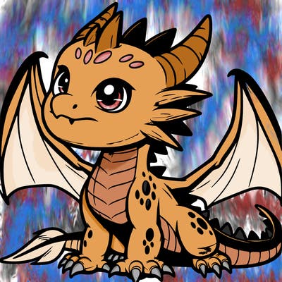 fierce baby night dragon