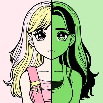 realistic girl split