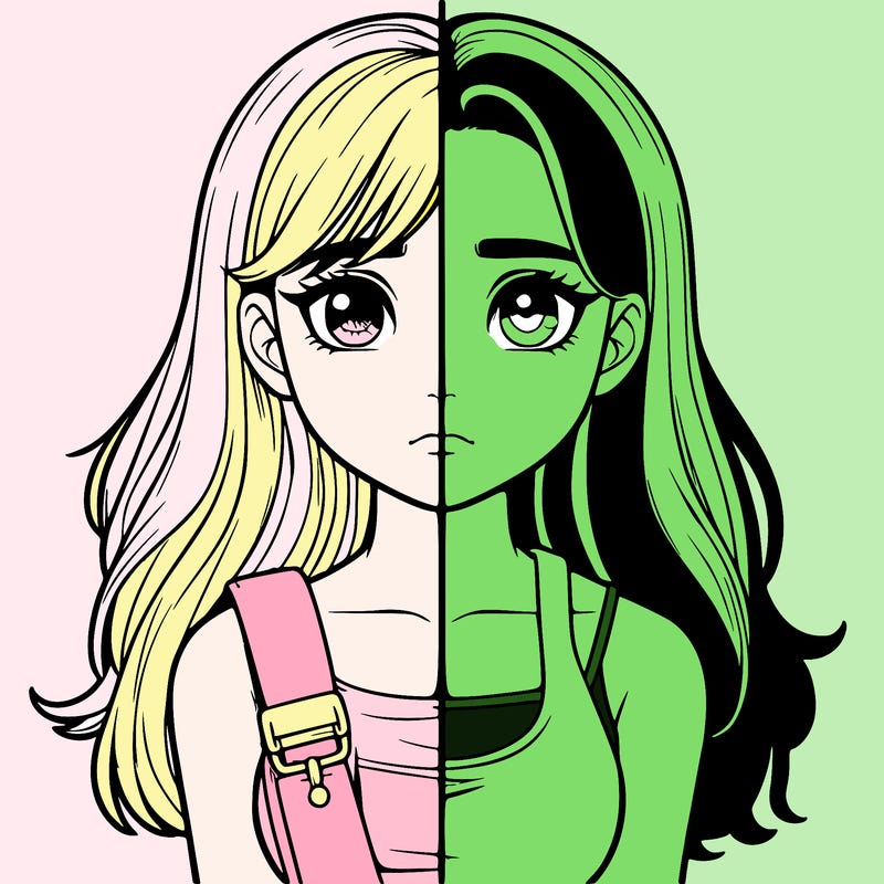 realistic girl split