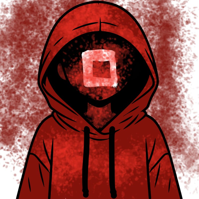 faceless girl in hoodie
