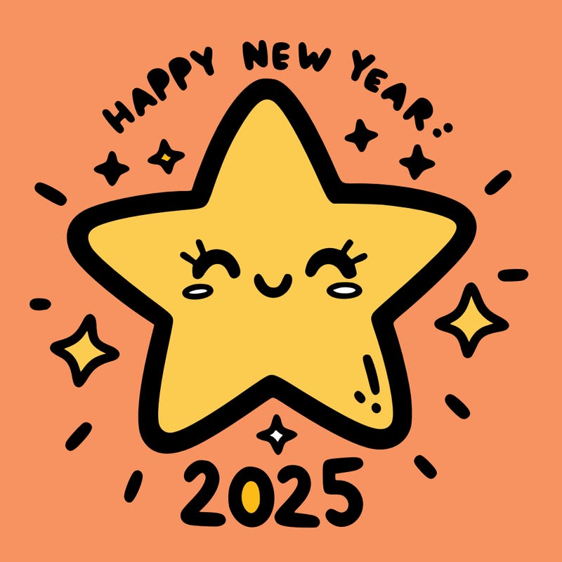 happy new year 2025 star wish
